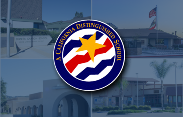 CA Distinguished Schools Seal and IUSD school sites