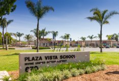 front of plaza vista school
